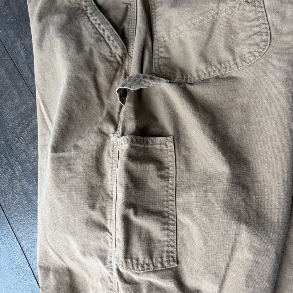 Carhartt B147 DKH Tan Canvas Carpenter Work Shorts Original Fit Mens 44 - Picture 8 of 8